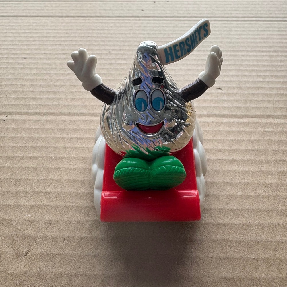 2000 HFC Hershey Kiss Sledding‎ Figure Holiday Christmas Collectible Toy Vintage